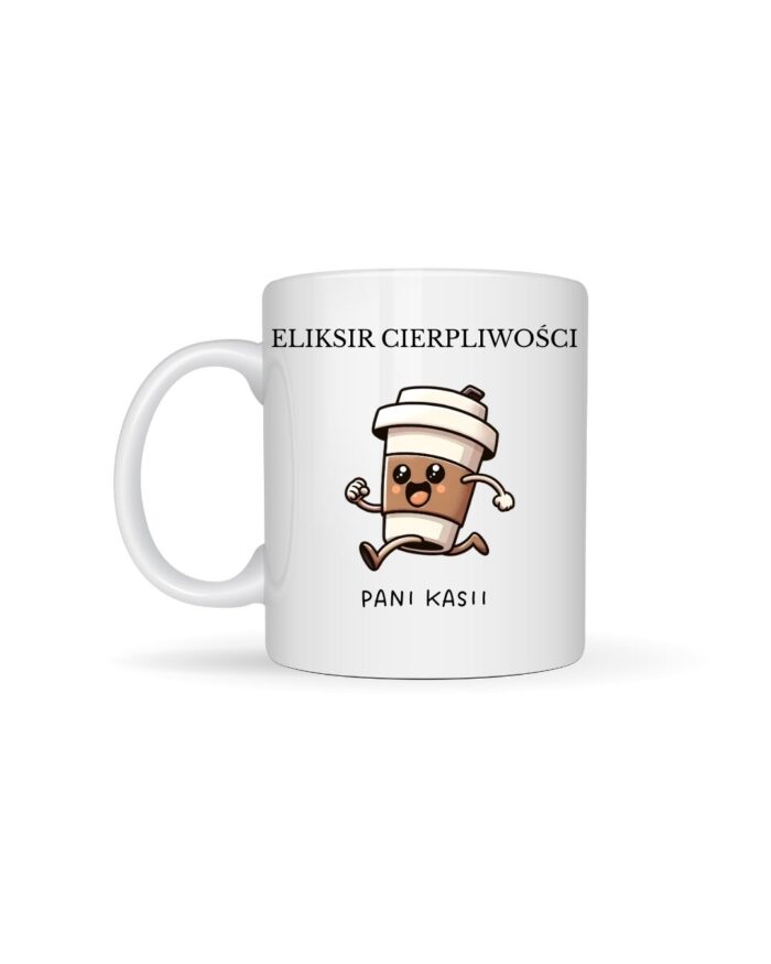 Kubek „Eliksir cierpliwości pani [Imię]”